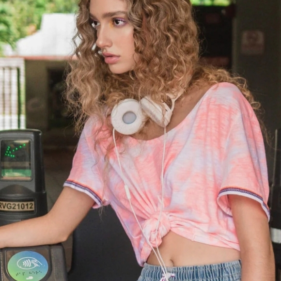 Pitusa tribal semi-cropped tie top - Picture 6 of 6